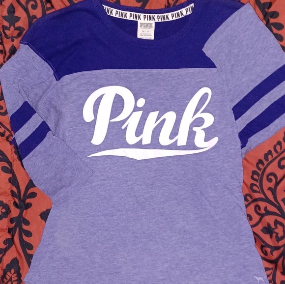 Gently used Victoria's secret pink 3/4 sleeve shirt size xs - Picture 3 of 6